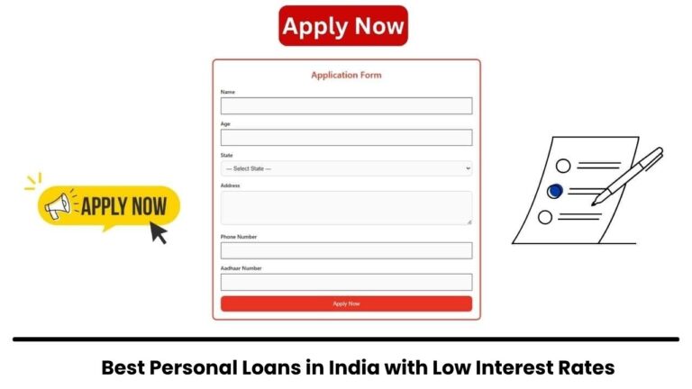 Best Personal Loans in India with Low Interest Rates